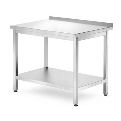 Nástěnný stůl s policí – přišroubovaný, hloubka 700 mm, HENDI, Profi Line, 1000x700x(H)850mm | 812723